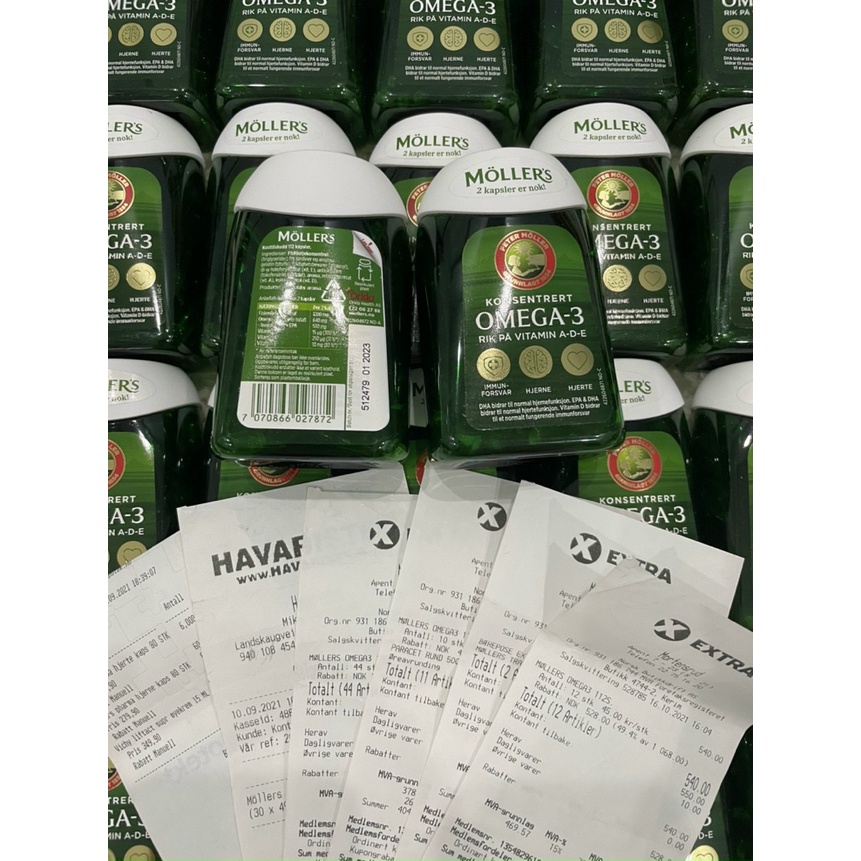 Dầu gan cá tuyết Omega 3 DHA Moller's Tran 112v nội địa chính hãng