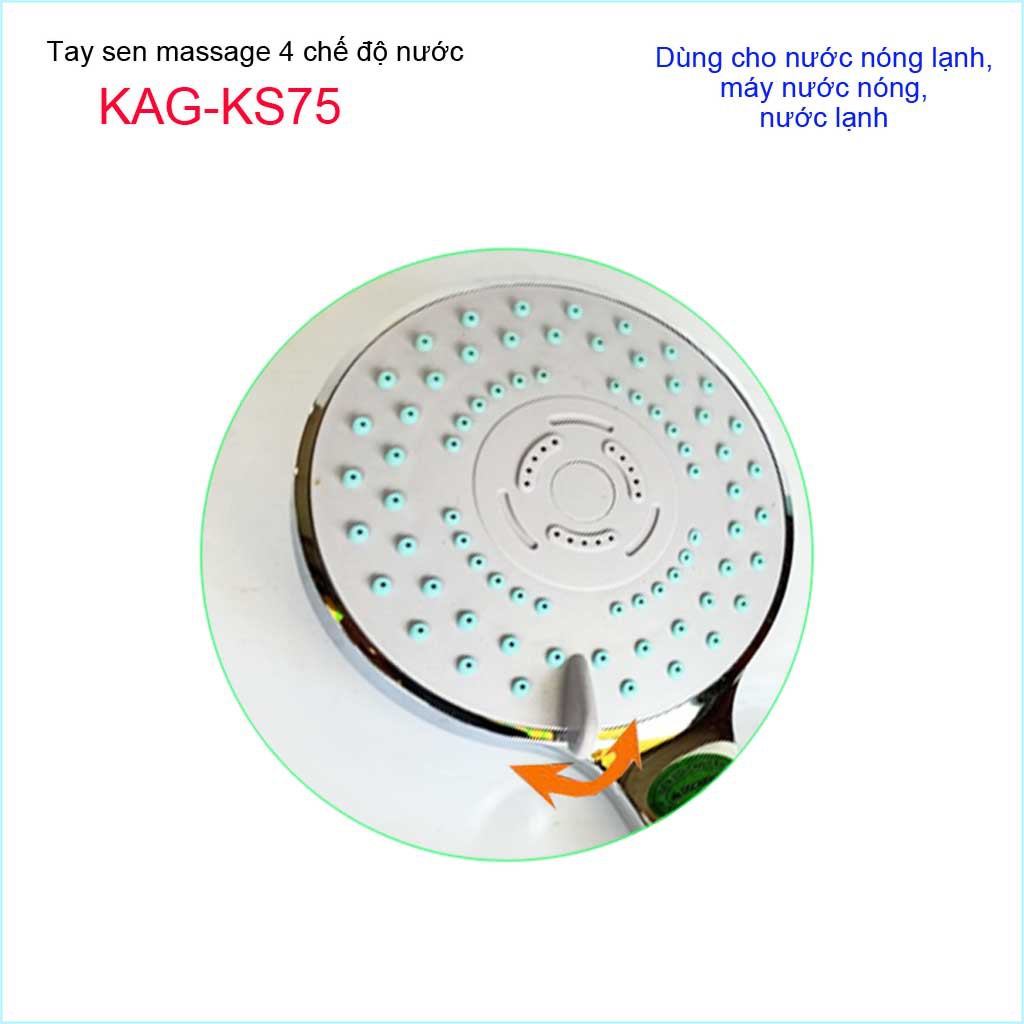 Vòi sen tắm cao cấp KAG-KS75 trọn bộ, Best Sales shower head vòi sen tia nước mạnh sử dụng tốt