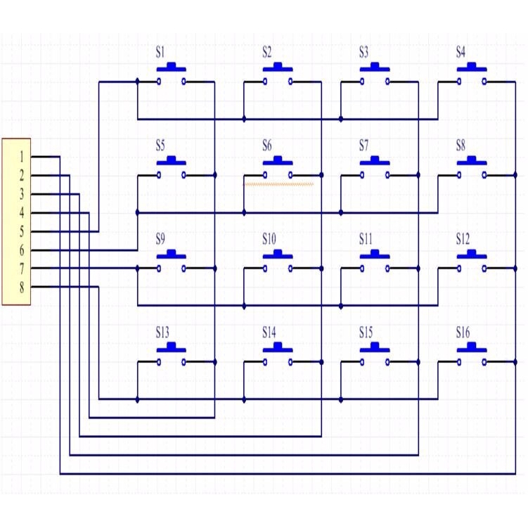 Bảng Mạch Thử Breadboard MCU 16 Phím Ma Trận 4*4 4x4 8 Chấu Cho Arduino