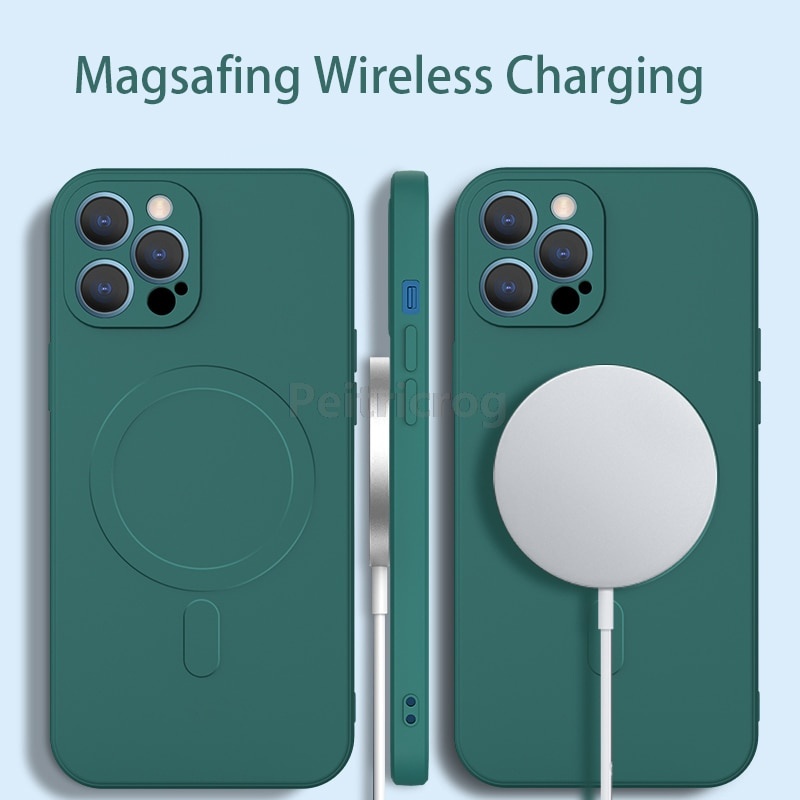 Ốp điện thoại silicon từ tính thích hợp cho Iphone 12 11 Pro Max Xs Xr X 12 Mini