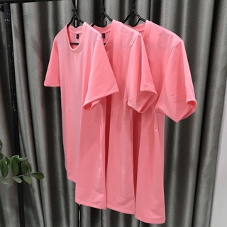 Áo Thun Màu Hồng Dâu Thoitrang24h Ngắn tay Cổ Tròn Có size Trẻ em