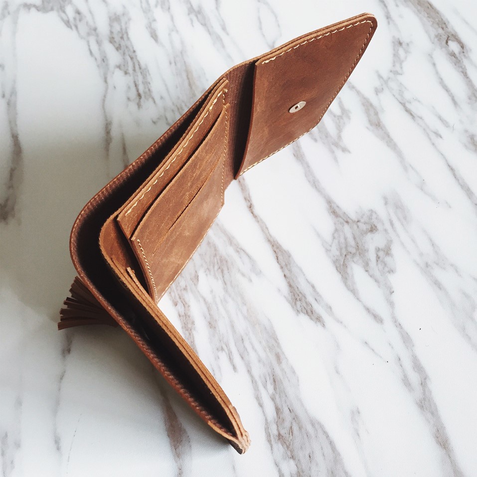 Ví da nữ Handmade Tassel Wallet Onetothree