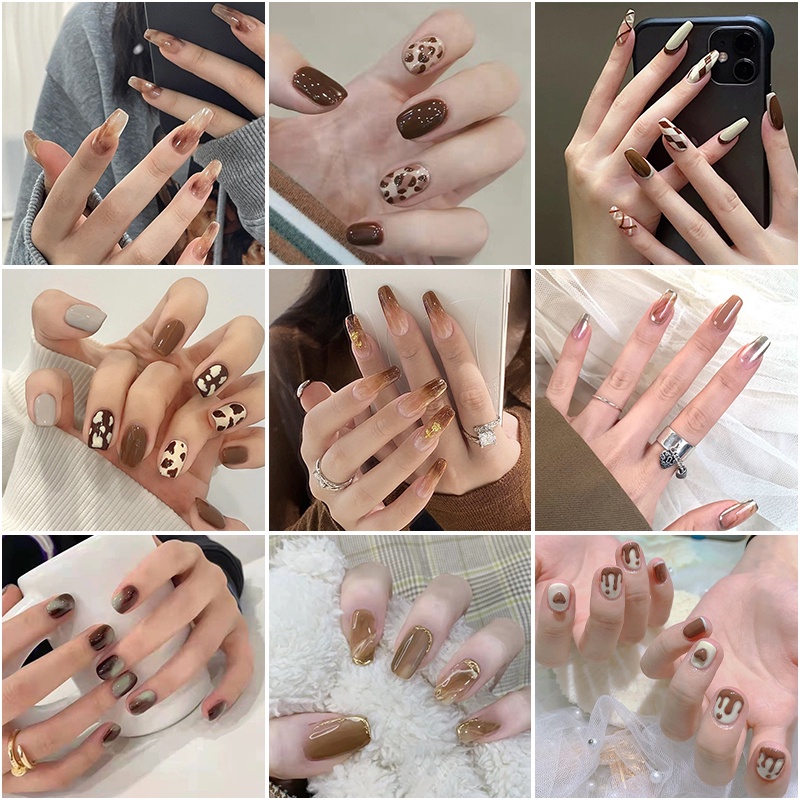 Miếng Dán Trang Trí Móng Tay Nghệ Thuật Làm Đẹp Thời Trang 40 Kiểu Dáng