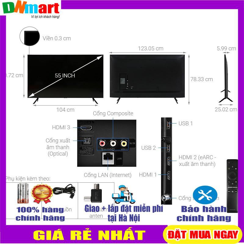 Smart tivi Samsung UA55TU8100 55icnh 4K, mới 2020,[ VẬN CHUYỂN MIỄN PHÍ KHU VỰC HÀ NỘI ] | BigBuy360 - bigbuy360.vn