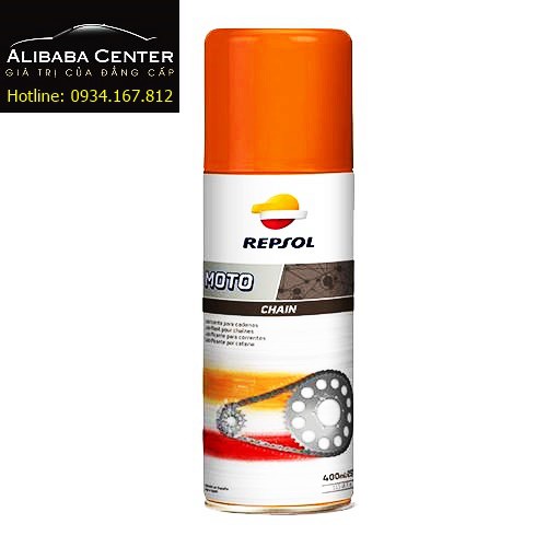 Chai xịt sên Repsol Moto Chain Lube 400ml