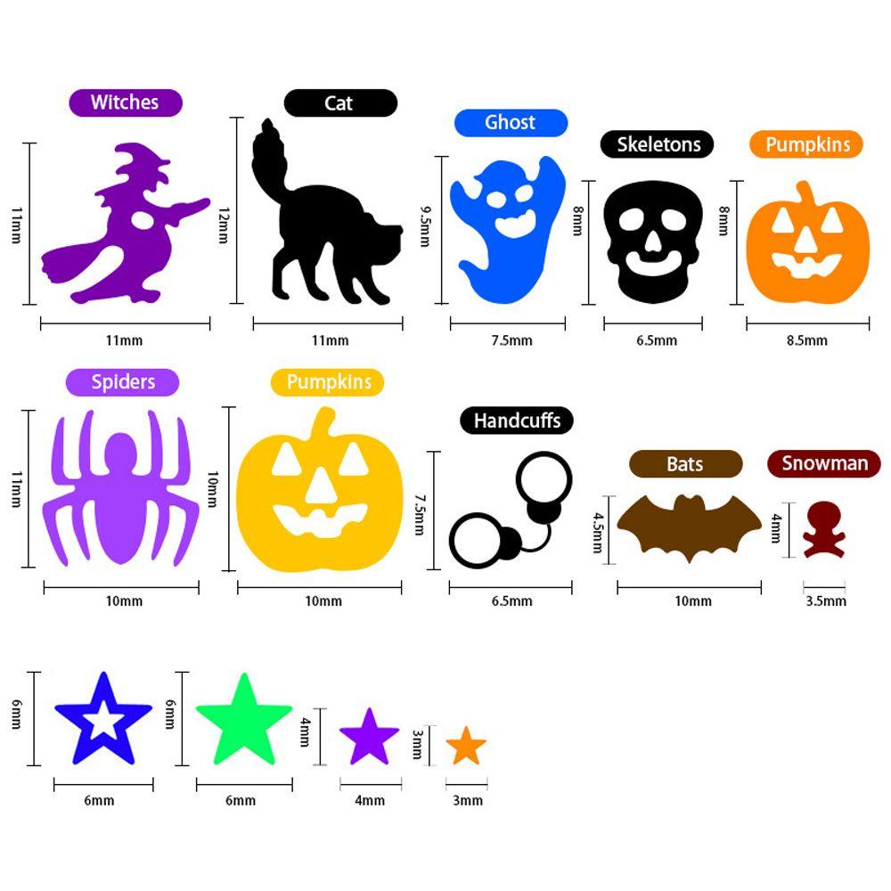 AROMA Kim Sa 3D Hình Bí Ngô Halloween Trang Trí Móng Tay Cho Nữ