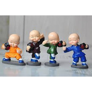 Bộ tượng 4 chú tiểu múa 4 thế võ