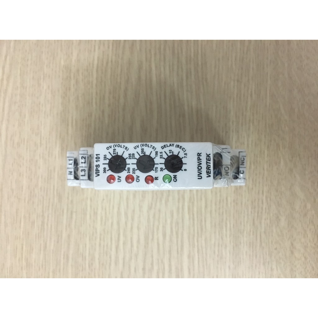 Rơle bảo vệ điện áp 3P+N hoặc 1P+N Veritek VIPS101