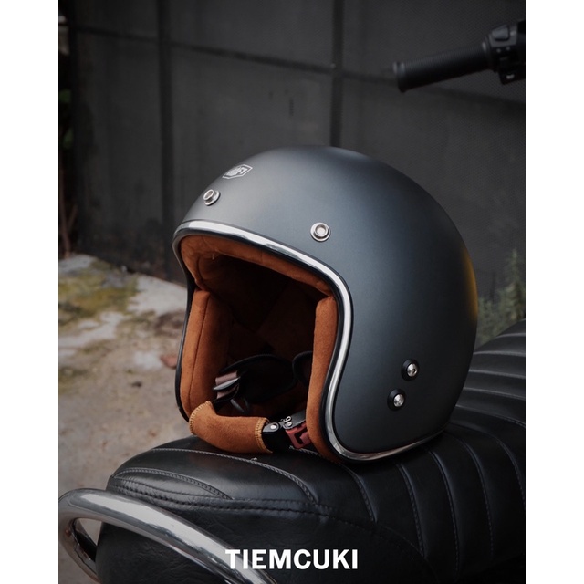 Nón bảo hiểm Kraft Helmet - Ciment nhám - Vintage Motocycle