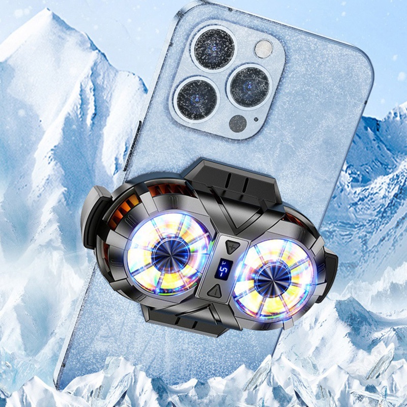 Quạt Tản Nhiệt Mini Đường Kính 69-92mm Di Động Tiện Dụng Cho Điện Thoại