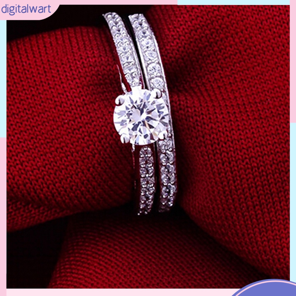 Set cặp nhẫn đôi đính kim cương sang trọng 6-10