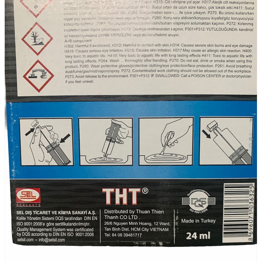 Keo dán trong suốt 2 thành phần siêu chắc T171