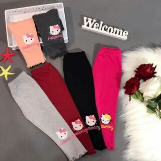 Combo 6 quần cotton len cho bé gái