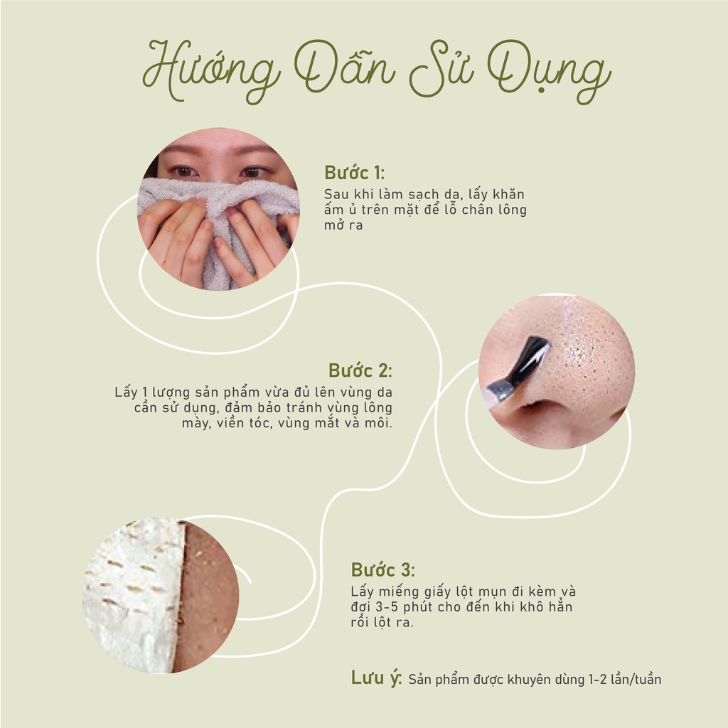Mặt Nạ Lột Mụn Đầu Đen L'eau Claire Wash Off Black Head Tự Nhiên Đẩy Đầu Ngòi Nhanh Chóng Không Kích Ứng