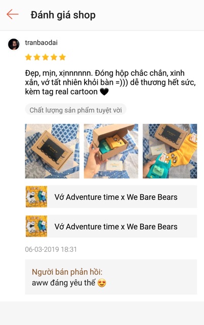 Vớ Adventure time x We bare bears Hàn Quốc | Tất cao cổ