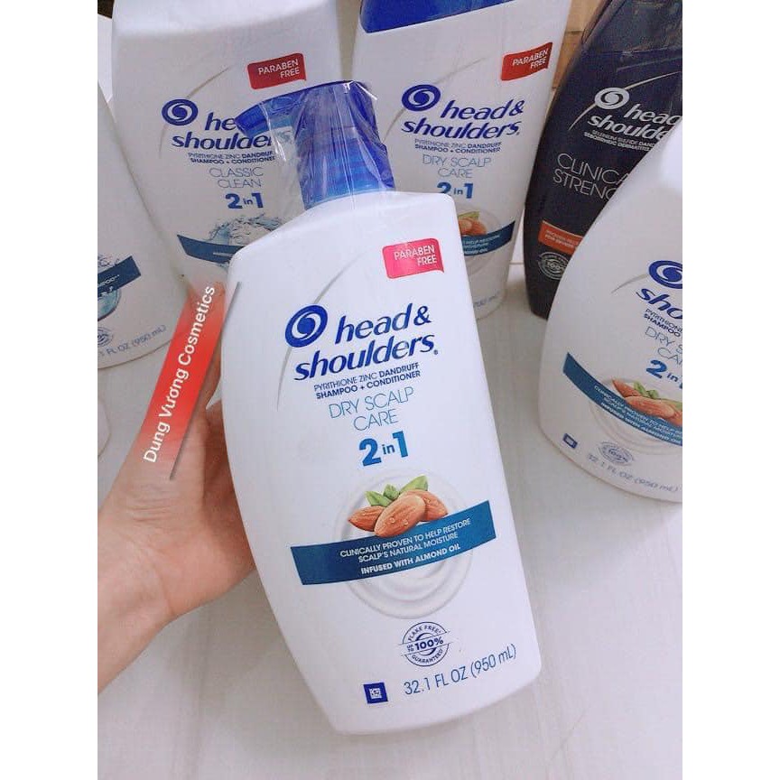 DẦU GỘI HEAD & SHOULDERS MỸ  2 in 1 950ml