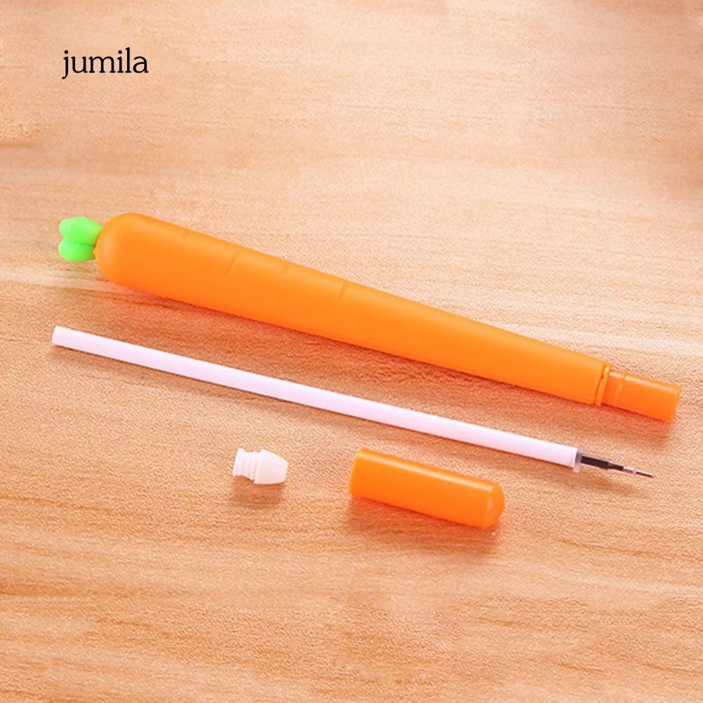 Bút mực gel ngòi 0.5mm tạo hình củ cà rốt sáng tạo