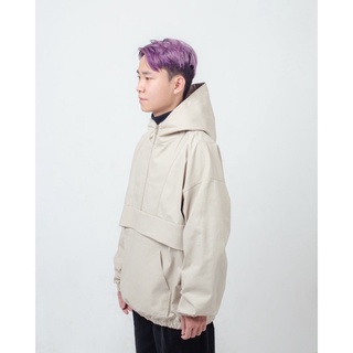 Áo Hoodie Khaki (Khaki Half-Zip Hoodie)