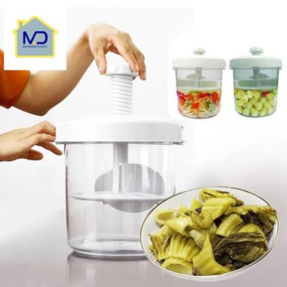 Hộp muối dưa cà thông minh Việt Nhật 5L 6710n- đồ dùng nhà bếp ủ kimchi cao cấp6710