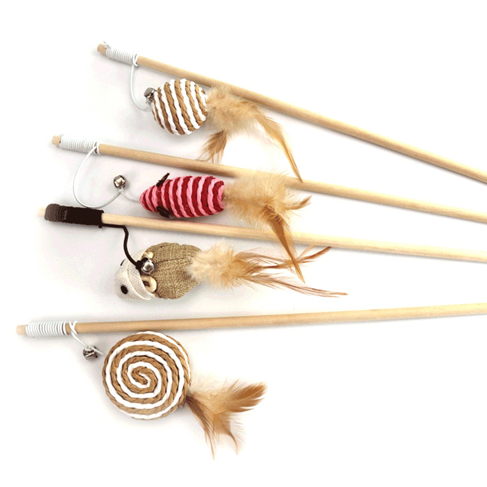 Cần câu đồ chơi cho mèo cưng