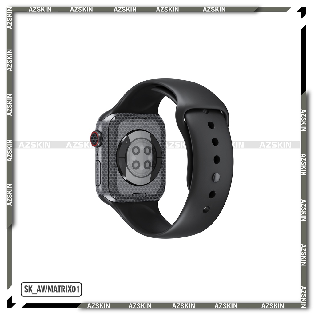 Miếng Dán Skin Apple Watch Camo Black |SK_AWMATRIX01| Chất Liệu Film 3M Nhập Khẩu, Tạo Khuôn Cắt CNC, Dễ Dán Tại Nhà