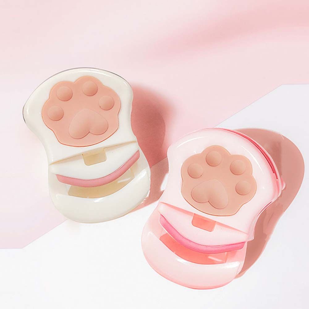 [Hàng mới về] Kẹp bấm mi cong bằng ABS hình chân mèo xinh xắn trang điểm lâu phai