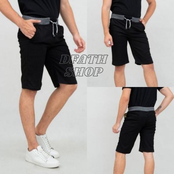 Quần Short Chino Nam Thắt Lưng Cao Su