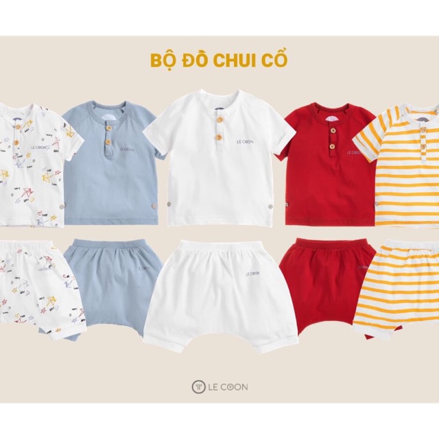 LE COON | Bộ Đồ Chui Cổ 3 tháng-3 tuổi [ babyboo]