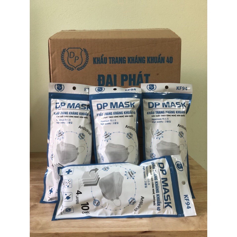 Set 24 chiếc khẩu trang 4  lớp KF94 Chống Bụi Mịn Và Kháng Khuẩn Hàng Cao Cấp