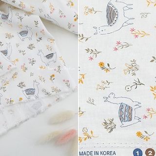 Vải Hàn Quốc 100%cotton