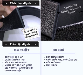 FREESHIP Dây Nịt - Thắt Lưng Da Bò Cao Cấp