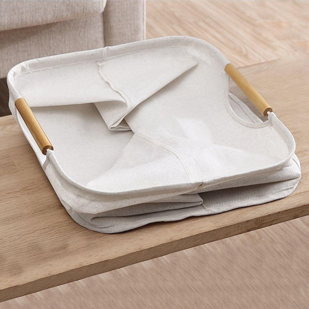 CONOPERY Giỏ Đựng Đồ Giặt Bằng Vải Màu Be Gấp Lại Được Tiện Lợi