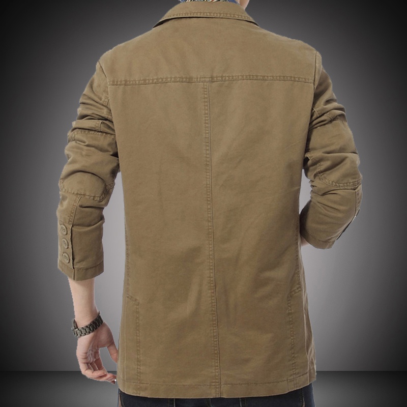 Áo Khoác Vest Dáng Rộng Cỡ Lớn Thời Trang Xuân Thu 2019 Cho Nam Trung Niên