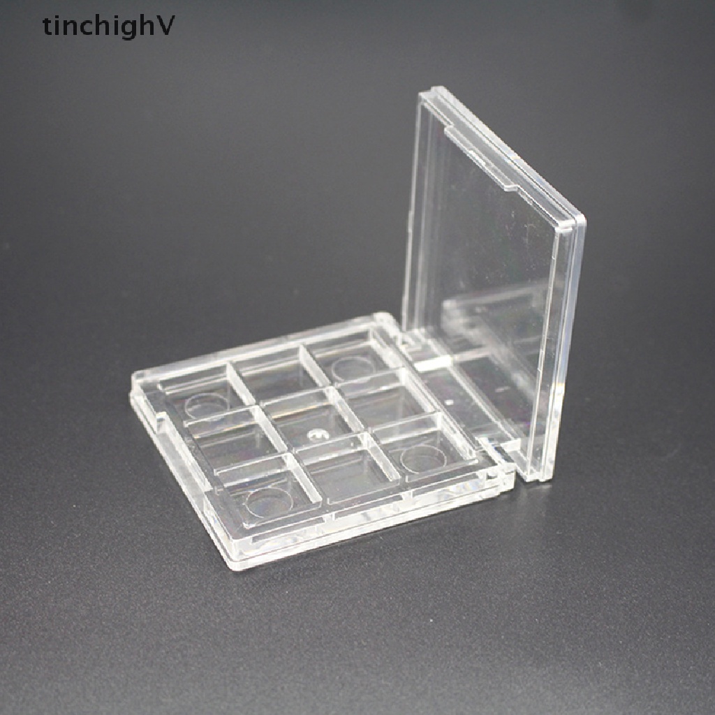 [Hàng mới về] Hộp đựng phấn mắt trang điểm rỗng 9 ô tự làm