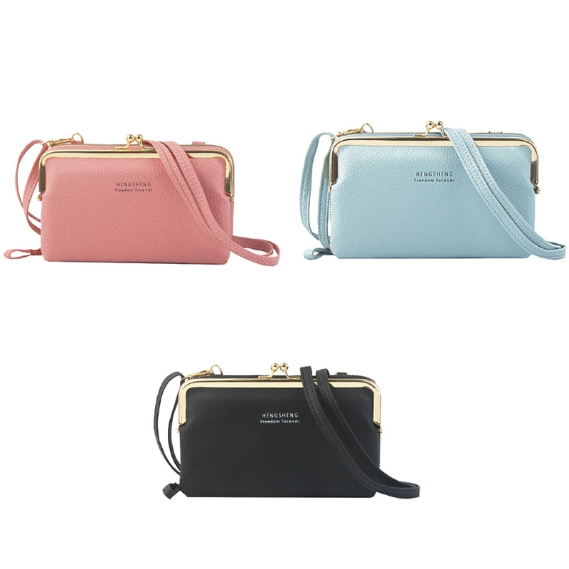 Túi Đeo Chéo Giả Da Khóa Kéo Thời Trang Dành Cho Nữ