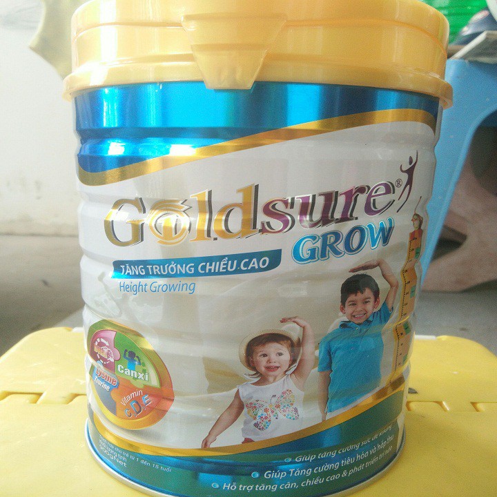 Sữa bột tăng trưởng Chiều cao Goldsure Grow cao cấp lon 900g