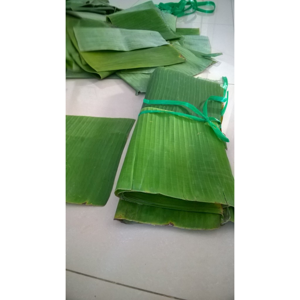 1kg lá chuối tươi gói bánh - Có đơn ra rọc lá giao liền ban ngày