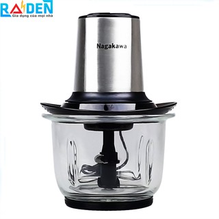 Máy xay thịt 400W, cối thủy tinh 1.5L Nagakawa NAG0812