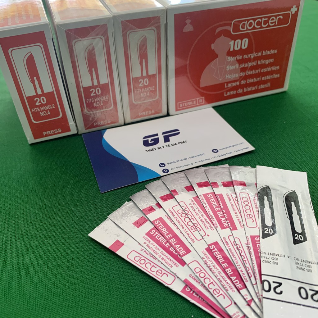 LƯỠI DAO DOCTOR SỐ 10, 15, 20 LƯỠI DAO MỔ PHẪU THUẬT DÙNG 1 LẦN