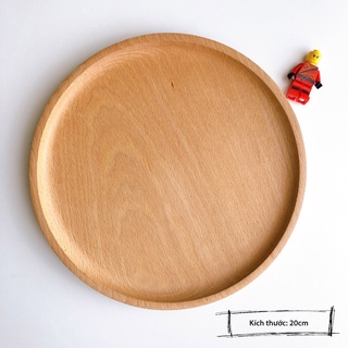 [KHUYẾN MẠI] Đĩa gỗ decor, khay gỗ tròn thớt để đồ ăn hoặc làm phụ kiện chụp ảnh, thớt gỗ Đức Thành