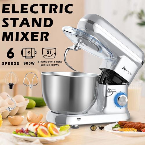 (Chính hãng Úc) Máy  nhào bột Advwin 5L 1100W - trộn bột, đánh trứng, làm salad, chả giò - Advwin stand mixer