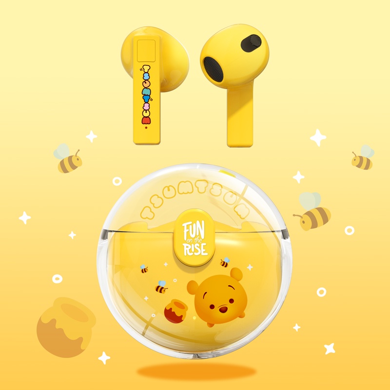 Tai Nghe Bluetooth 5.0 Không Dây Chống Ồn Chạm Cảm Ứng Kèm Mic Hình Người Ngoài Hành Tinh Disney Lotso