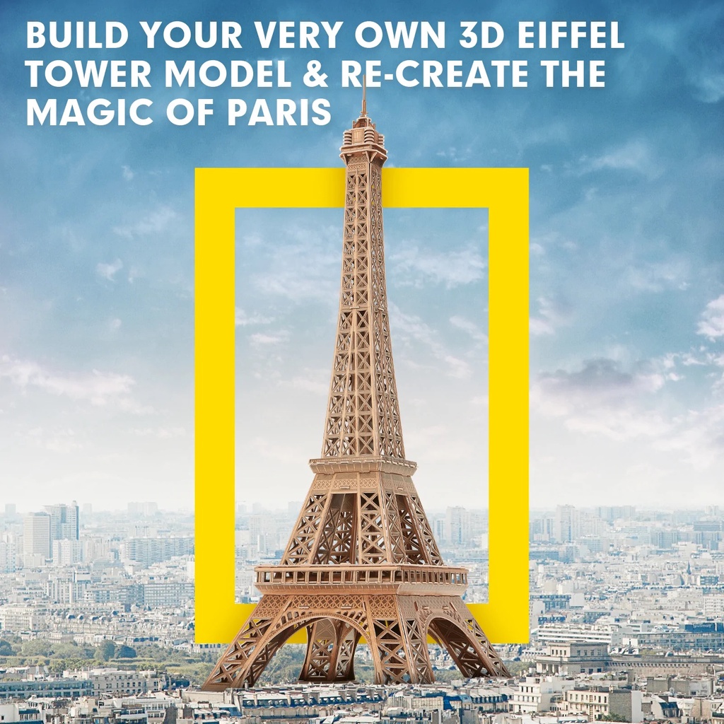 Mô hình giấy 3D CubicFun - Tháp Eiffel - Pháp DS0998h/L091h