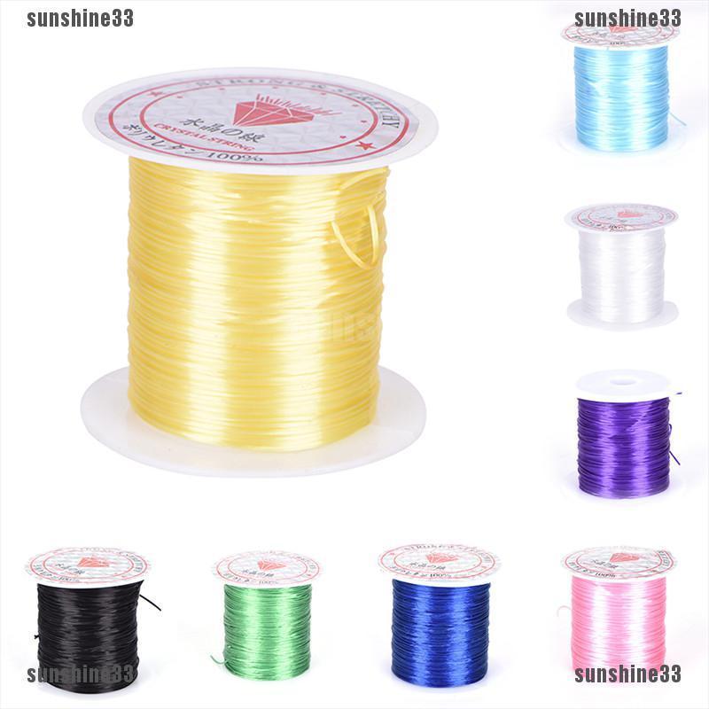 Cuộn Dây Cước 0.8mm Co Giãn Làm Trang Sức Thủ Công