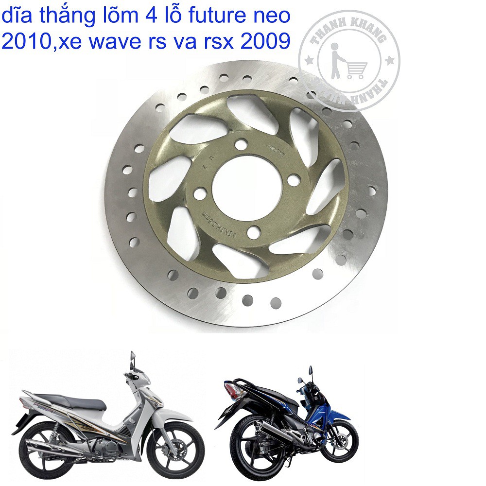 Dĩa thắng lõm 4 lỗ FUNEO 2010 WAVE RS,RSX 2009 tặng bộ 4 con ốc dĩa thắng 7 màu thanh khang  006000480  006000008