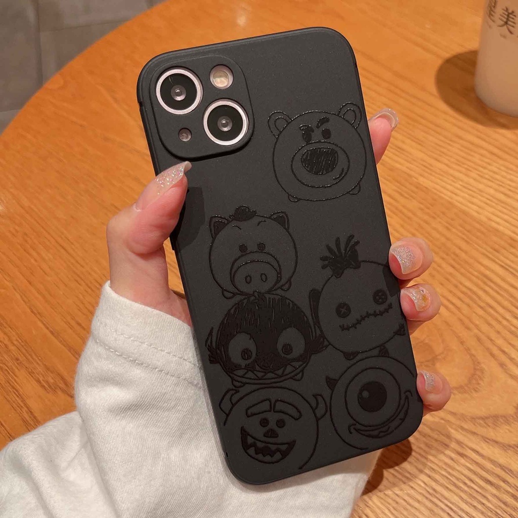 Ốp Điện Thoại TPU Mềm In Hình Gấu Hoạt Hình Dễ Thương Cho iPhone 13pro max 12pro X XS XR XSMAX 7 8 Plus