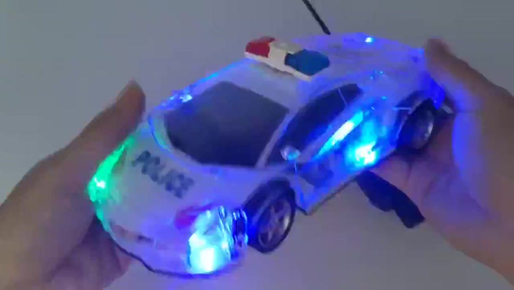 Xe cảnh sát điều khiển với đèn LED 3D