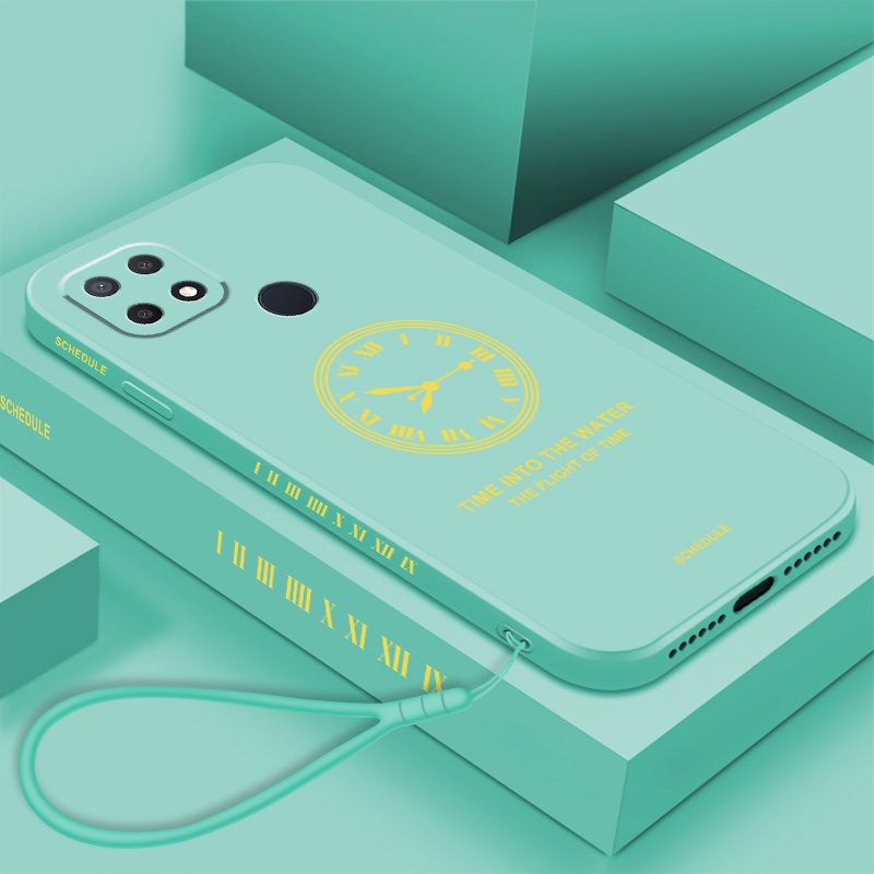 Ốp Điện Thoại TPU Silicone Mềm Hình Đồng Hồ Đơn Giản Cho Realme c21y c25y c25 c12 c25s c11 c15 c11 2021
