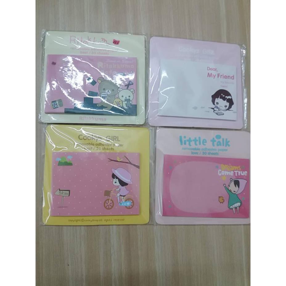 Giấy note chữ nhật little talk (xấp 20 tờ)   Clovershop68