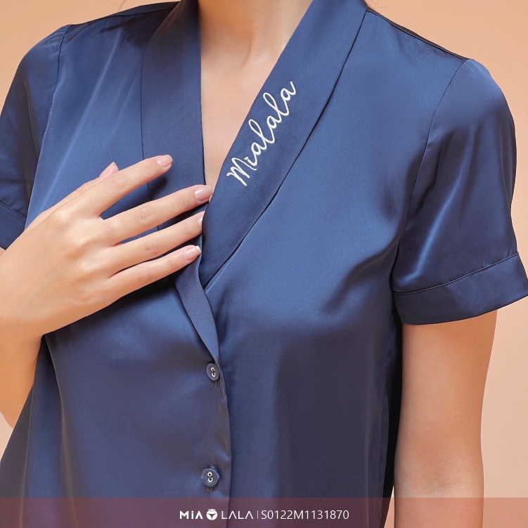 Bộ đồ mặc nhà lụa Satin cao cấp mềm mịn thoáng mát MIALALA 1870 S0122M1131870